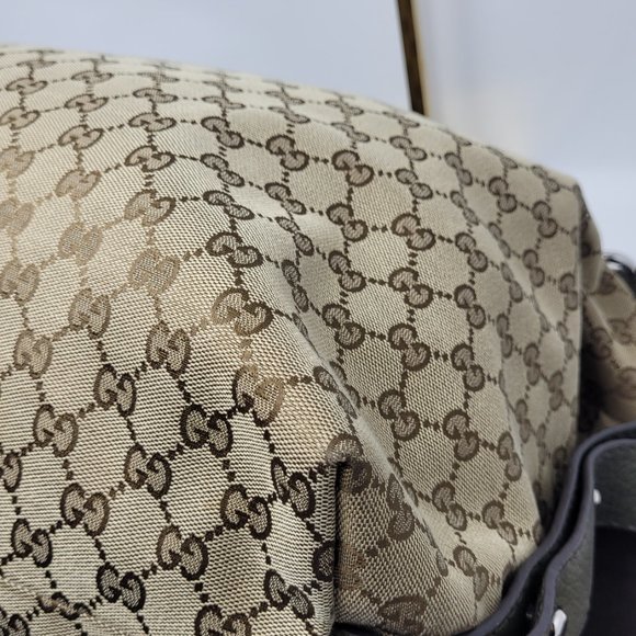 GUCCI Monogram Bamboo Tassel Shoulder Bag - Picture 9 of 14